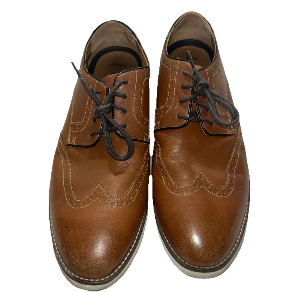Johnston & Murphy‎ Men's Holden Wingtip Full Grain | Classic Dress Shoe, Sz 10.5